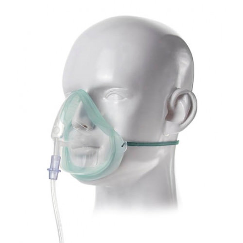 Маска кислородная средней концентрации Intersurgical EcoLite, для взрослых с шлангом 2.1м