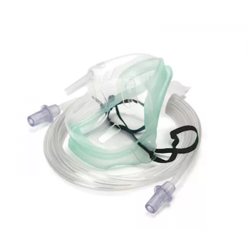 Маска кислородная средней концентрации Intersurgical EcoLite, для взрослых с шлангом 2.1м